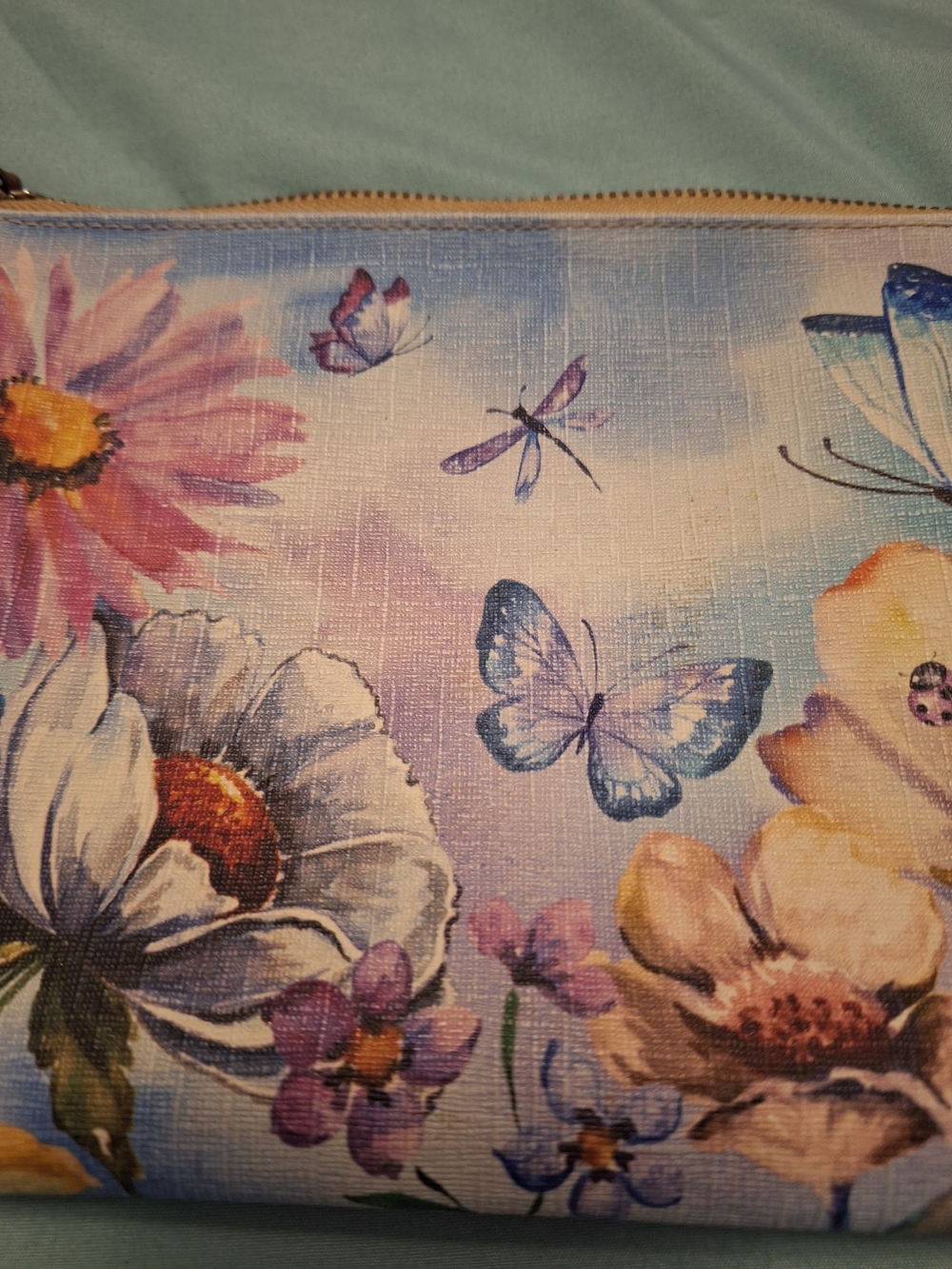 Brighton Floral Butterfly Wristlet Clutch in Pastel Multicolor - Picture 4 of 8